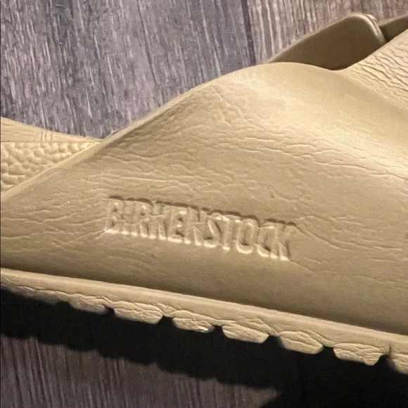 Birkenstock Tan Double Strap Sandals Eva sandal. Men’s size 44/11-11.5 - Picture 3 of 6